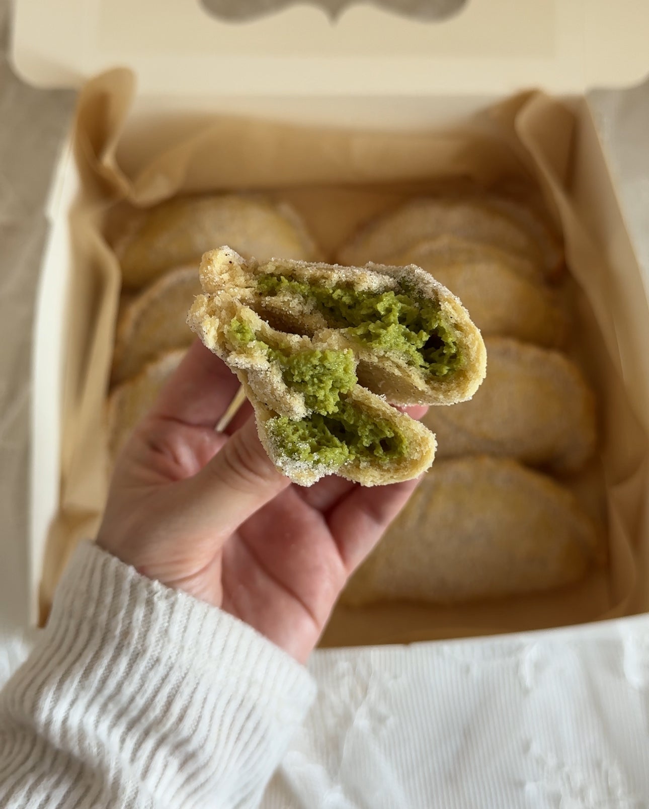 Empanadas Matcha cheesecake